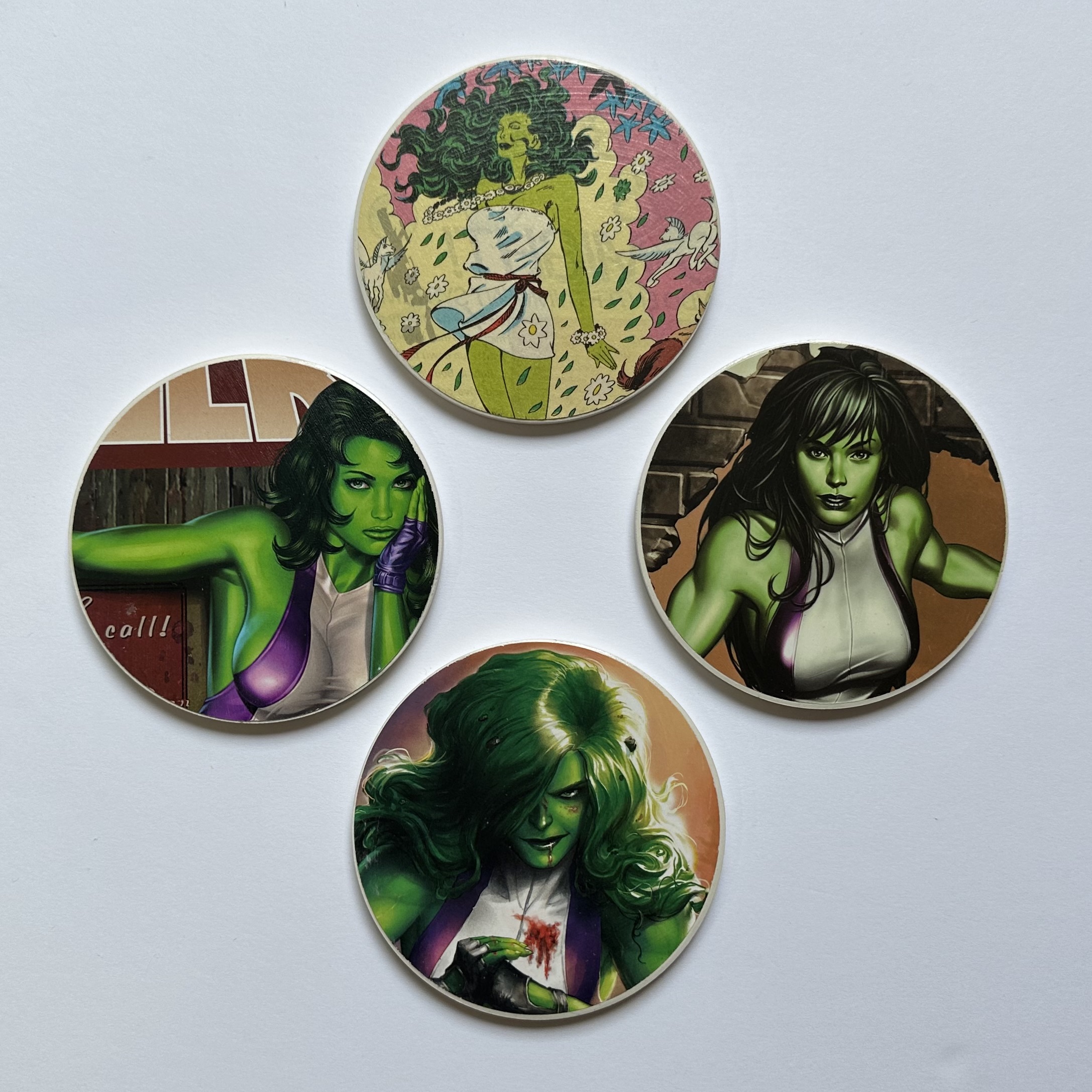 She Hulk coasters